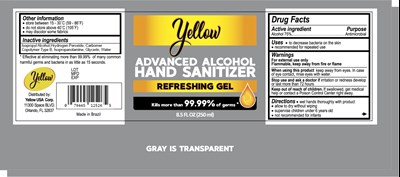 250ml Yellow Usa Corp (Logo Yellow 250ml Bar Code)